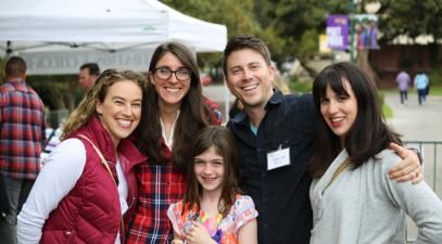 family and friends at the festival