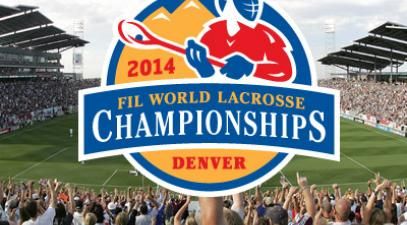 Picture ofthe Federation of International Lacrosse (FIL) 2014 World Championships in Denver, CO.  logo