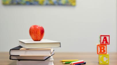 books on a desk