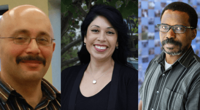 Professors Ralph Isovitsch, Sylvia Lopez Vetrone, and David Mbora