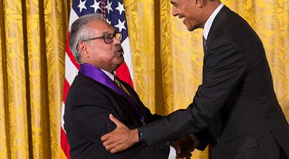 Barack Obama awarded Luis Valdez 