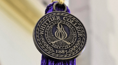 Whittier College graduation tassle