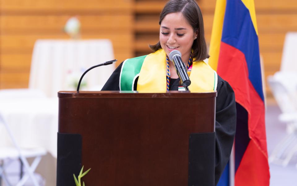 Student speaker