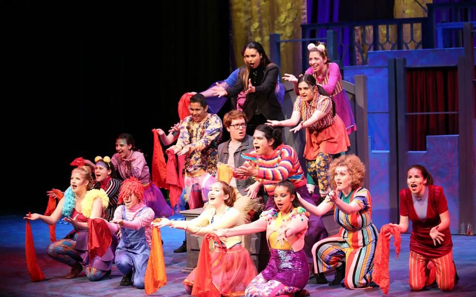 The student cast of 'Pippin'