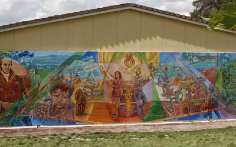 Mural at Whittier College