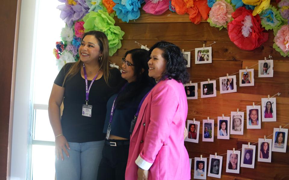 Participants posing