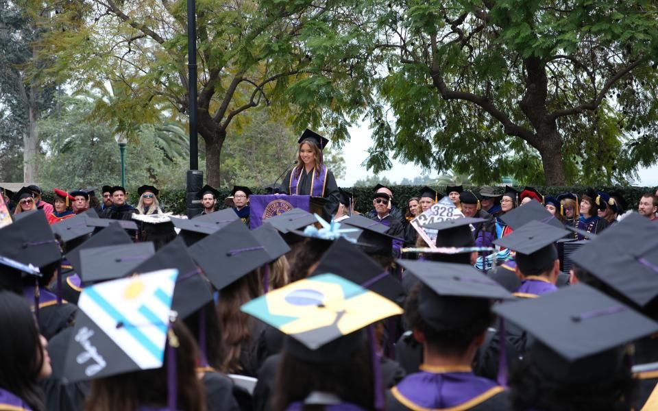 Student speaker at graduation