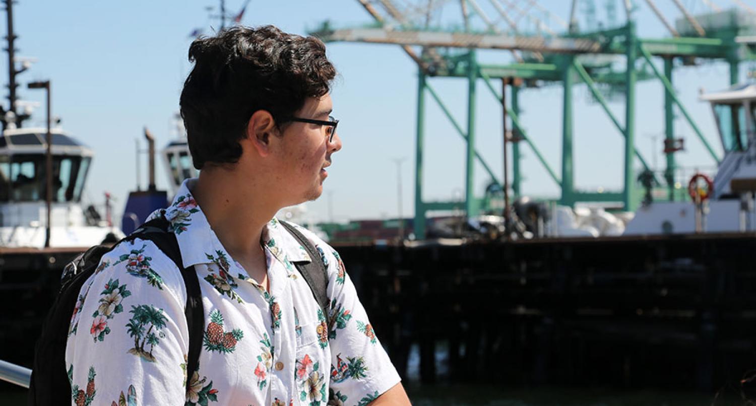 Student at Port of LA