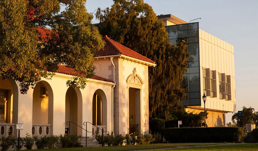 Deihl Hall in front of the Science and Learning Center.